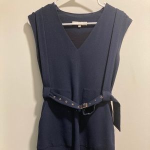 Tibi Dark Blue Shift Dress